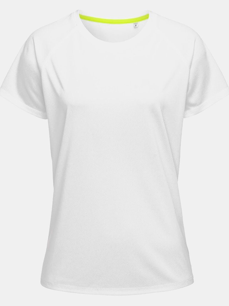 Stedman Womens/Ladies Raglan Mesh T-Shirt (White) - White