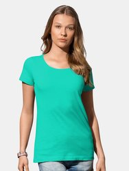 Stedman Stars Womens/Ladies Sharon Slub Crew Neck T-Shirt (Bahama Green)