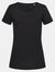 Stedman Stars Womens/Ladies Sharon Slub Crew Neck T-Shirt (Black Opal) - Black Opal