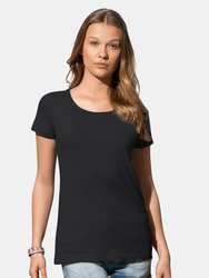 Stedman Stars Womens/Ladies Sharon Slub Crew Neck T-Shirt (Black Opal)