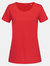 Stedman Stars Womens/Ladies Sharon Slub Crew Neck T-Shirt (Crimson Red) - Crimson Red