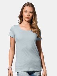 Stedman Stars Womens/Ladies Sharon Slub Crew Neck T-Shirt (Powder Blue)