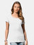 Stedman Stars Womens/Ladies Sharon Slub Crew Neck T-Shirt (White)
