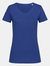 Stedman Stars Womens/Ladies Sharon Slub V Neck T-Shirt (True Blue) - True Blue