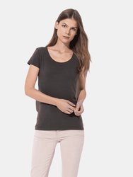 Stedman Womens/Ladies Claire Crew Neck Tee (Dark Chocolate Brown)