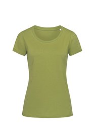 Stedman Womens/Ladies Janet Crew Neck Tee (Earth Green) - Earth Green