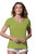 Stedman Womens/Ladies Janet V Neck Tee (Earth Green)