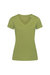 Stedman Womens/Ladies Janet V Neck Tee (Earth Green) - Earth Green