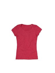 Stedman Womens/Ladies Lisa Melange Crew Neck T-Shirt (Cherry Heather) - Cherry Heather