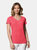 Stedman Womens/Ladies Lisa Melange V Neck T-Shirt (Cherry Heather)