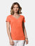 Stedman Womens/Ladies Lisa Melange V Neck T-Shirt (Pumpkin Heather) - Pumpkin Heather