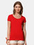 Stedman Womens/Ladies Megan Crew Neck Tee (Crimson Red)