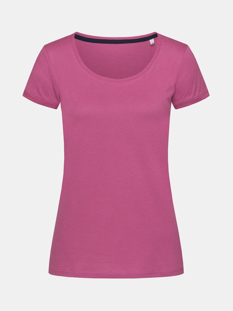 Stedman Womens/Ladies Megan Crew Neck Tee (Cupcake Pink) - Cupcake Pink