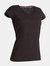 Stedman Womens/Ladies Megan V Neck Tee (Black Opal)