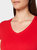 Stedman Womens/Ladies Megan V Neck Tee (Crimson Red)