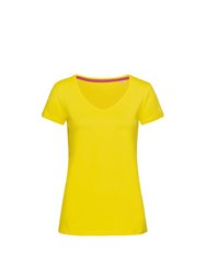Stedman Womens/Ladies Megan V Neck Tee (Daisy Yellow) - Daisy Yellow