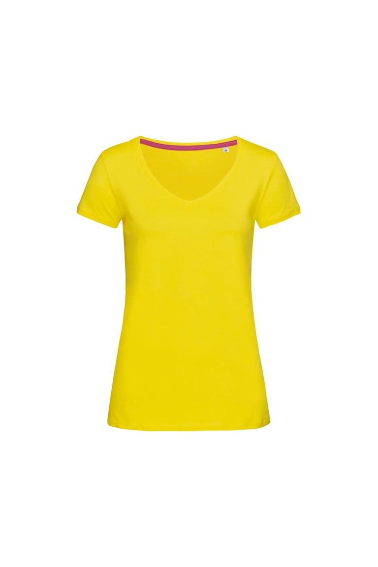 Stedman Womens/Ladies Megan V Neck Tee (Daisy Yellow) - Daisy Yellow