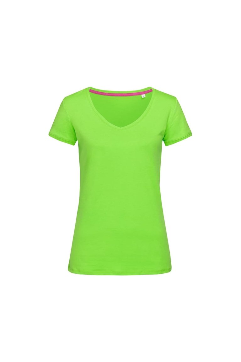 Stedman Womens/Ladies Megan V Neck Tee (Green Flash) - Green Flash