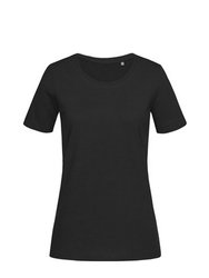 Womens/Ladies Lux T-Shirt - Black Opal - Black Opal