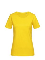 Womens/Ladies Lux T-Shirt - Sunflower Yellow - Sunflower Yellow