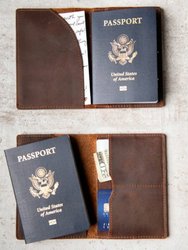 Priam Handmade Leather Passport Cover