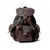 The Asmund Backpack Genuine Leather Rucksack - Dark Brown