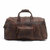 The Asta Weekender Handcrafted Leather Duffle Bag - Dark Brown