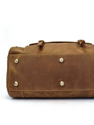 The Bard Weekender Handmade Leather Duffle Bag