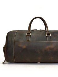 The Bard Weekender Handmade Leather Duffle Bag