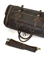 The Bard Weekender Handmade Leather Duffle Bag