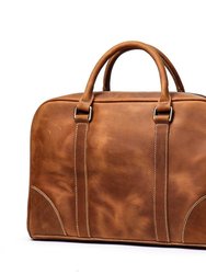 The Bjorn Leather Laptop Bag Vintage Leather Briefcase - Brown
