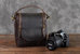 The Calista Small Leather Camera Bag - Leather Camera Lens Case