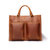 The Dagmar Leather Briefcase | Vintage Leather Messenger Bag - Tan