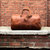 The Dagny Weekender Large Leather Duffle Bag