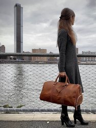 The Dagny Weekender Large Leather Duffle Bag