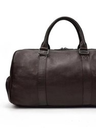 The Endre Weekender Vintage Leather Duffle Bag - Brown