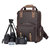 The Gaetano Large Leather Backpack Camera Bag With Tripod Holder