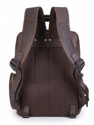 The Gaetano Large Leather Backpack Camera Bag With Tripod Holder