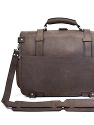 The Gustav Large Capacity Vintage Leather Messenger Bag