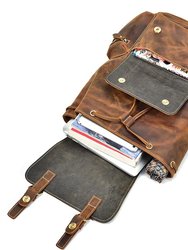 The Hagen Vintage Leather Backpack