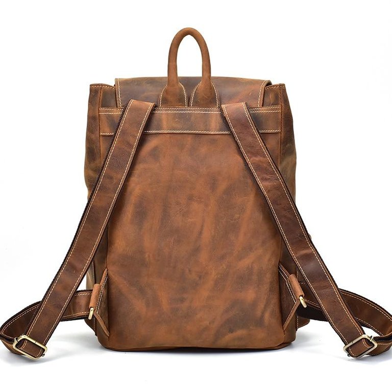 The Hagen Vintage Leather Backpack