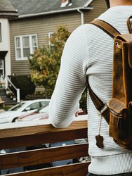 The Hagen Vintage Leather Backpack