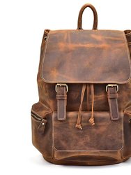 The Hagen Vintage Leather Backpack - Brown