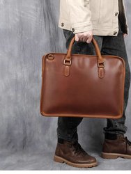 The Hemming Leather Laptop Bag | Vintage Leather Briefcase