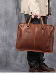 The Hemming Leather Laptop Bag | Vintage Leather Briefcase