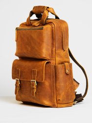 The Mann Bag Large Capacity Leather Camera Backpack