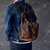The Olaf Rucksack, Vintage Leather Travel Backpack - Brown