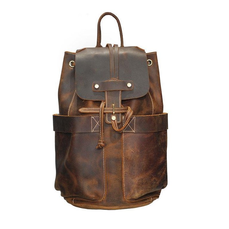 The Olaf Rucksack, Vintage Leather Travel Backpack