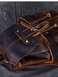 The Olaf Rucksack, Vintage Leather Travel Backpack