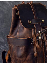 The Olaf Rucksack, Vintage Leather Travel Backpack